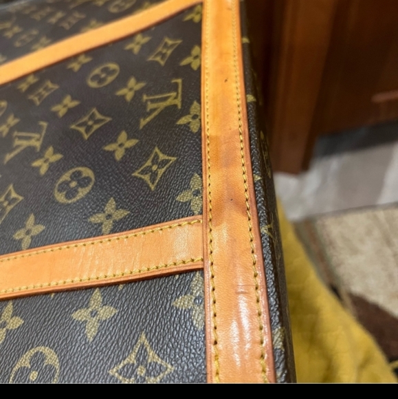 Louis Vuitton Authentic Babylon Tote Monogram Brown Canvas Authentic Tan Leather - Picture 8 of 15